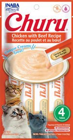 Inaba Cat Churu Puree Chicken Beef 2oz. (6 Count) - Pets Perfect