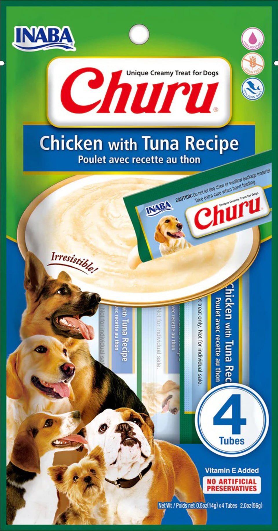 Inaba Dog Churu Tubes Chicken Tuna 2 oz. (6 ct)