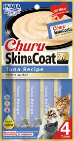 Inaba Cat Churu Purees Skin&Coat Tuna 2Oz/6Ct - Pets Perfect