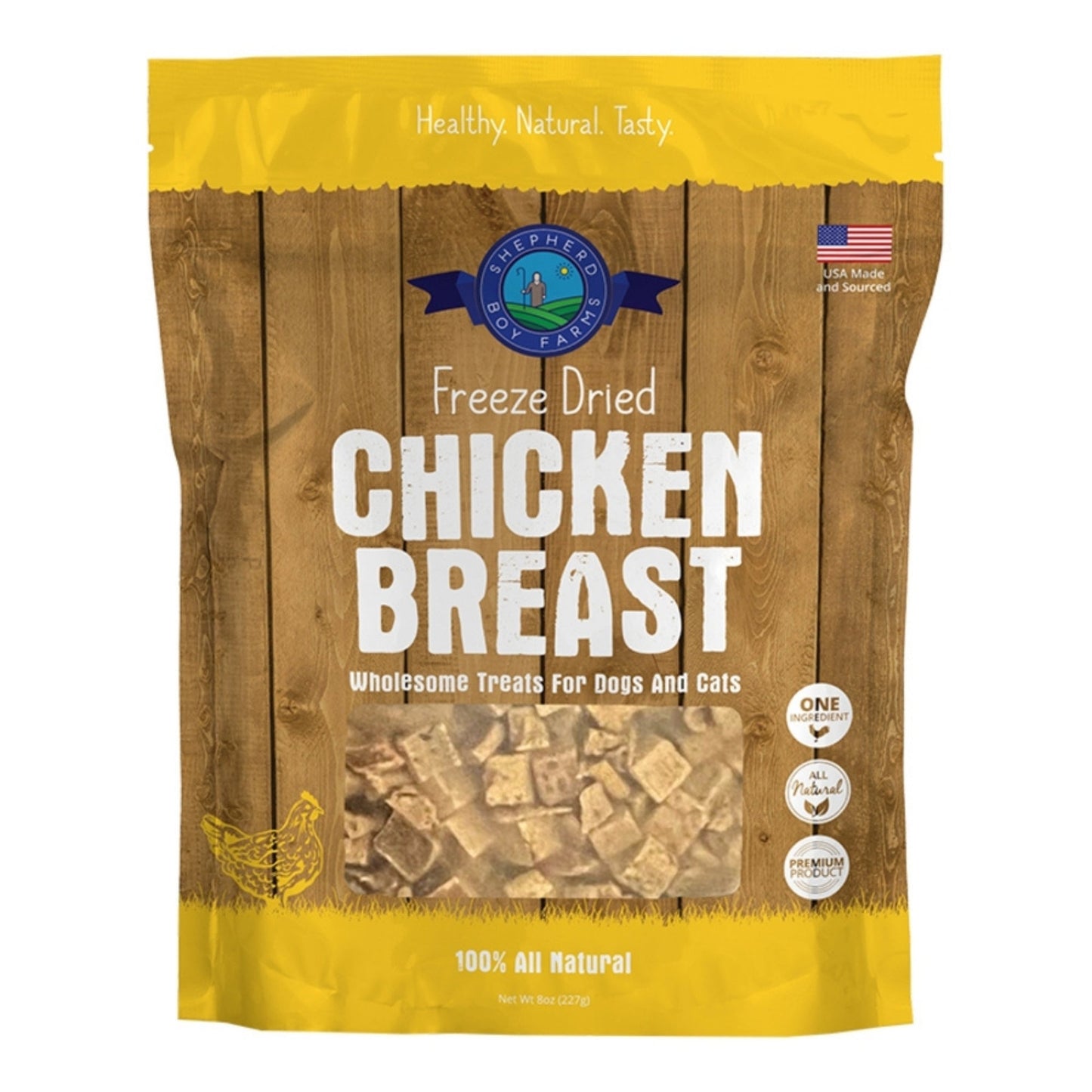 Shepherd Boy Farms Dog & Cat Freeze-Dried Chicken Breast, 8 oz