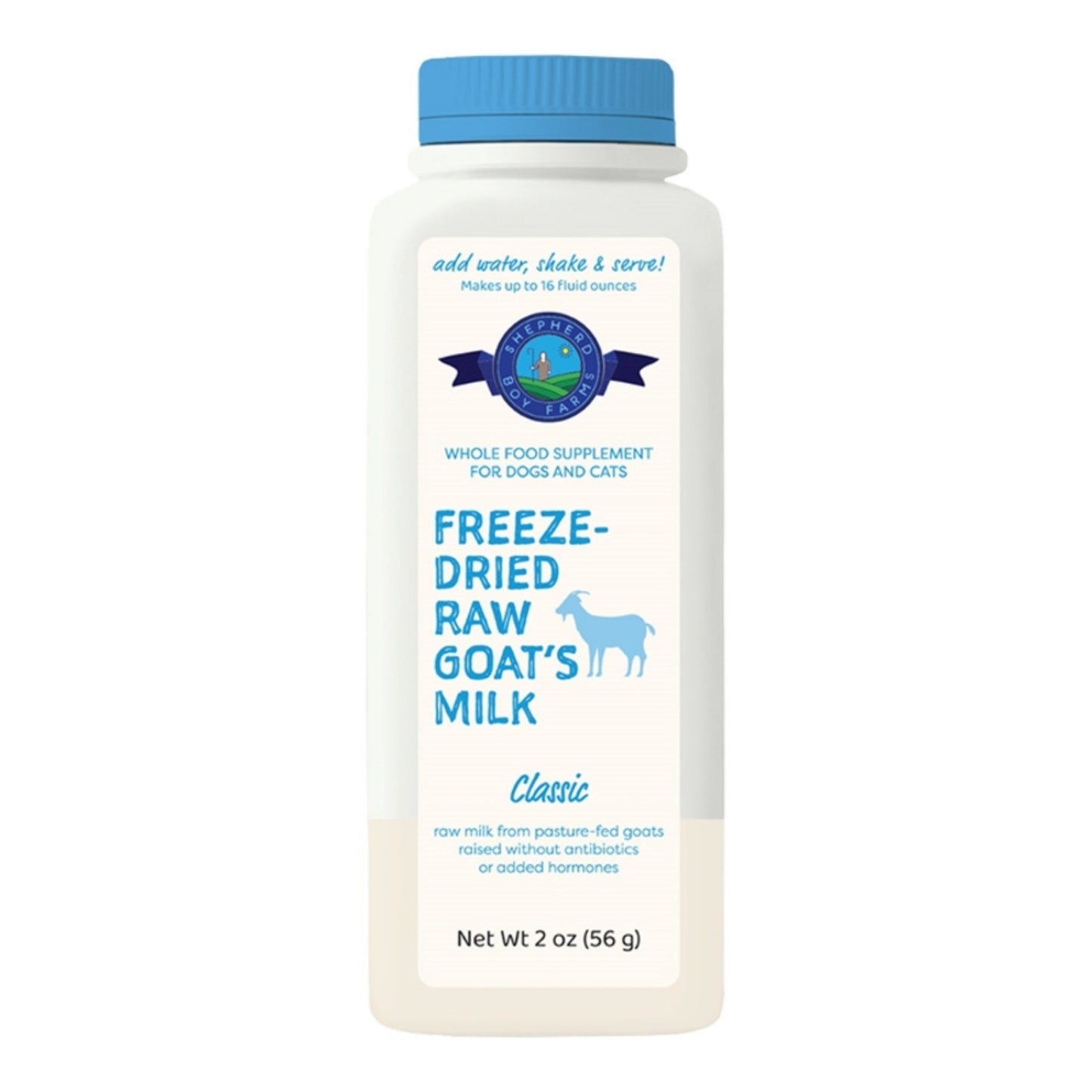 Shepherd Boy Farms Dog & Cat Freeze-Dried Raw Goat Milk Classic, 16 oz