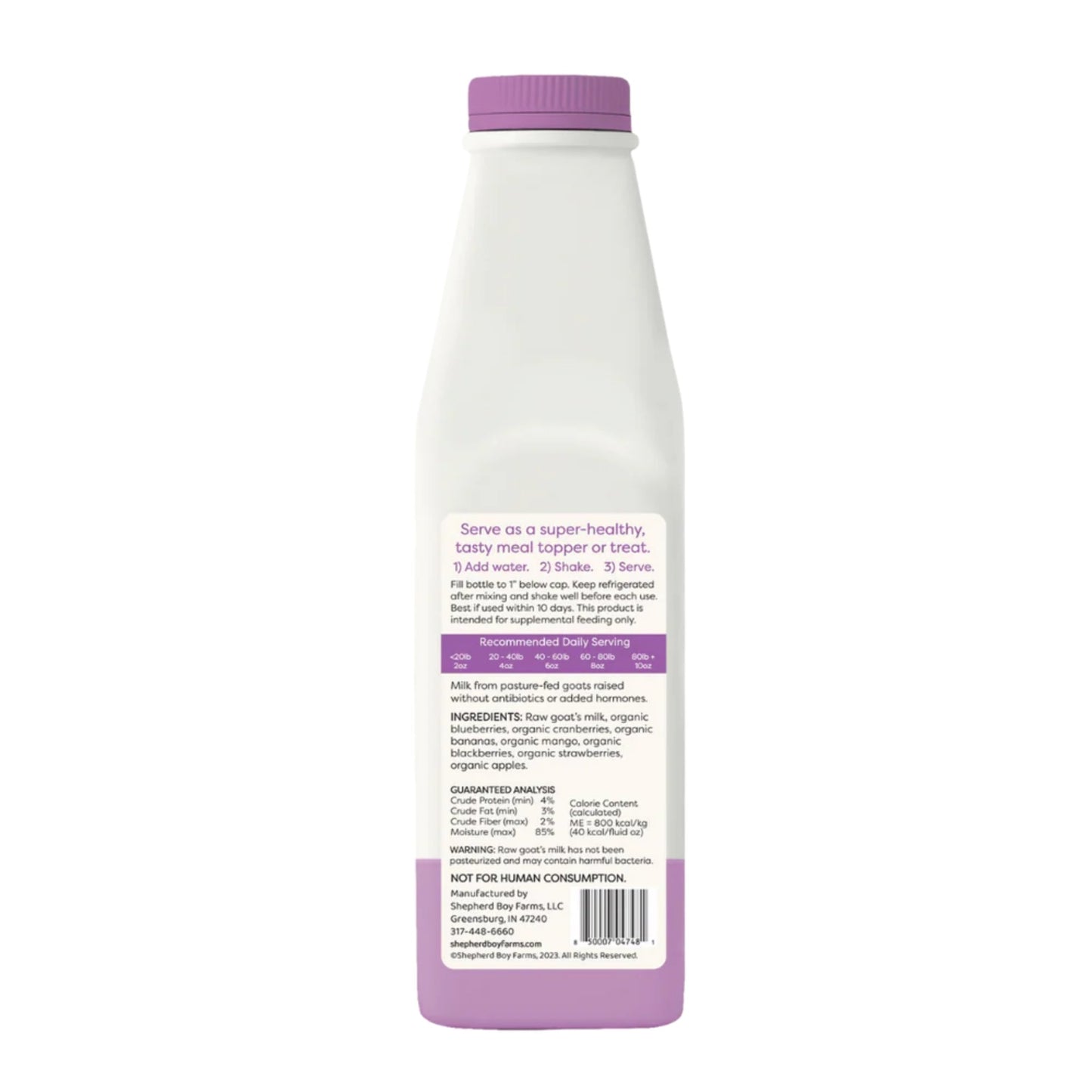 Shepherd Boy Farms Dog & Cat FD Raw Goat Milk Super Fruit 16 oz, view 5