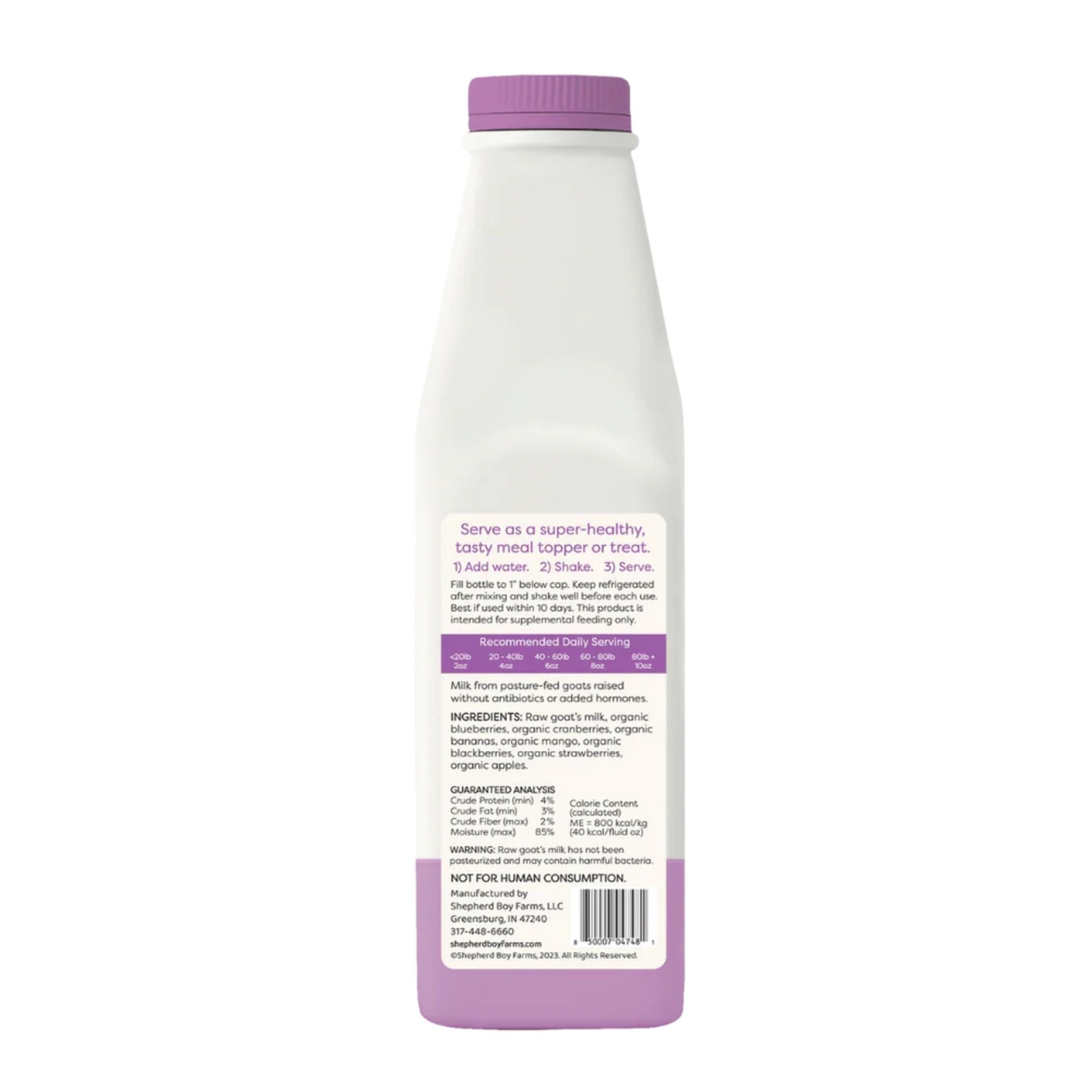 Shepherd Boy Farms Dog & Cat FD Raw Goat Milk Super Fruit 16 oz, view 5