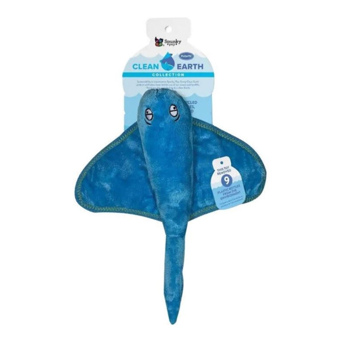 Earth Recycled Plush Toy Stingray Large - Pets Perfect