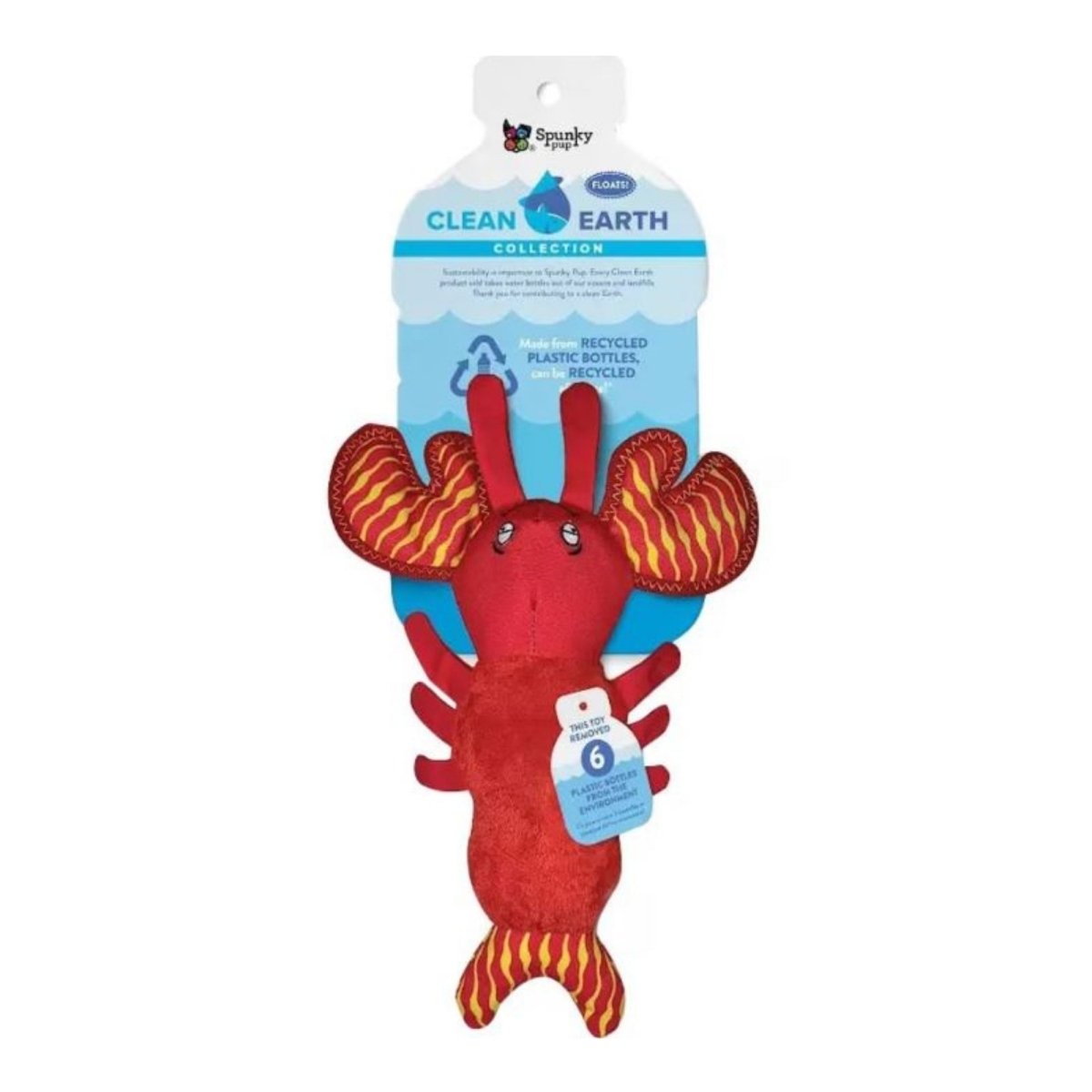 Earth Recycled Plush Toy Lobster Small - Pets Perfect