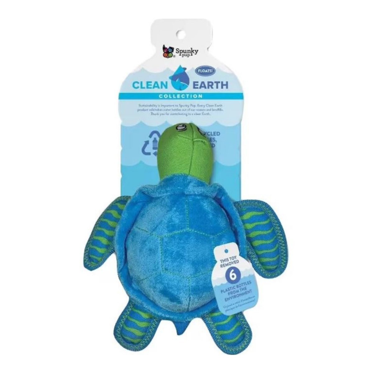 Earth Recycled Plush Toy Turtle Small - Pets Perfect