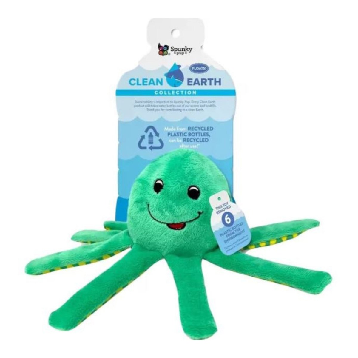 Earth Recycled Plush Toy Octopus Small - Pets Perfect