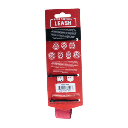 Boss Dog Tactical Leash – Red, 1.25 in x 4 ft - Pets Perfect