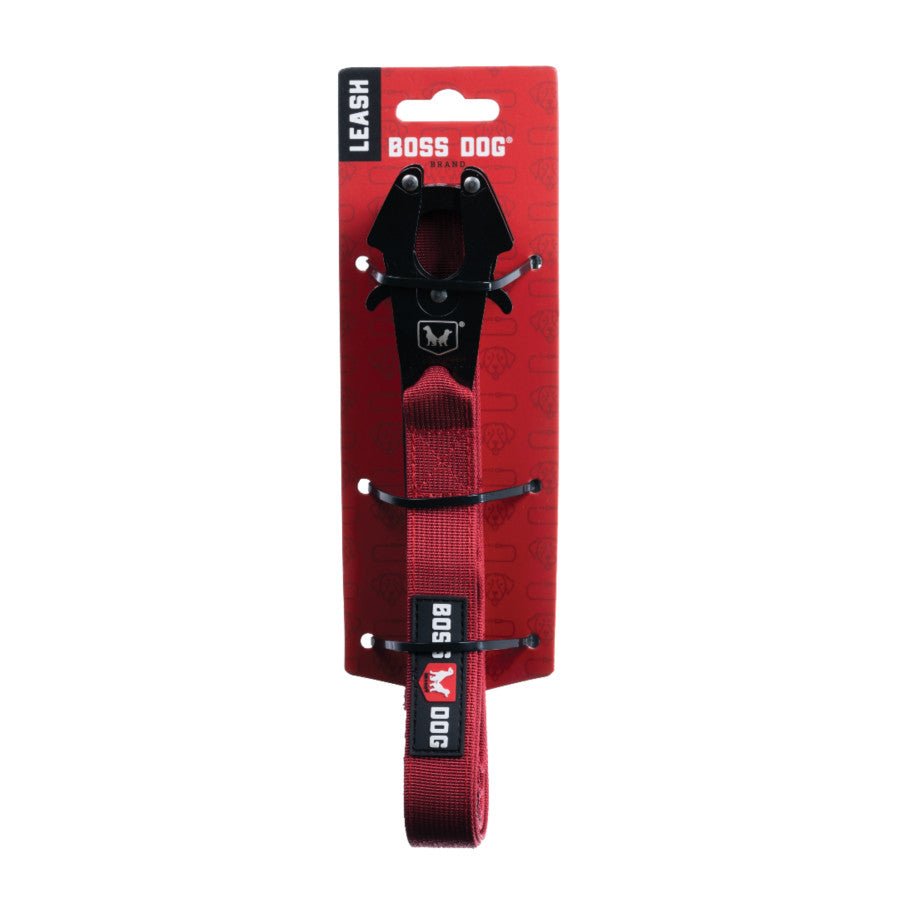 Boss Dog Tactical Leash – Red, 1.25 in x 6 ft - Pets Perfect