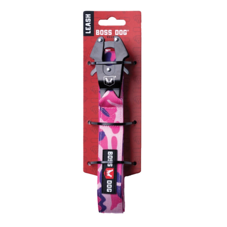 Boss Dog Tactical Dog Leash Pink Camo, 1ea/6 ft Default Title