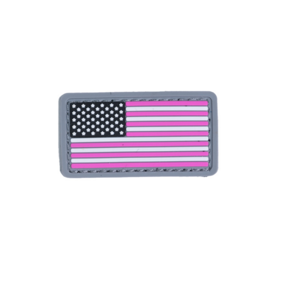 Boss Dog Tactical Collar Patch Pink USA Flag, One Size (Case of 6) Default Title