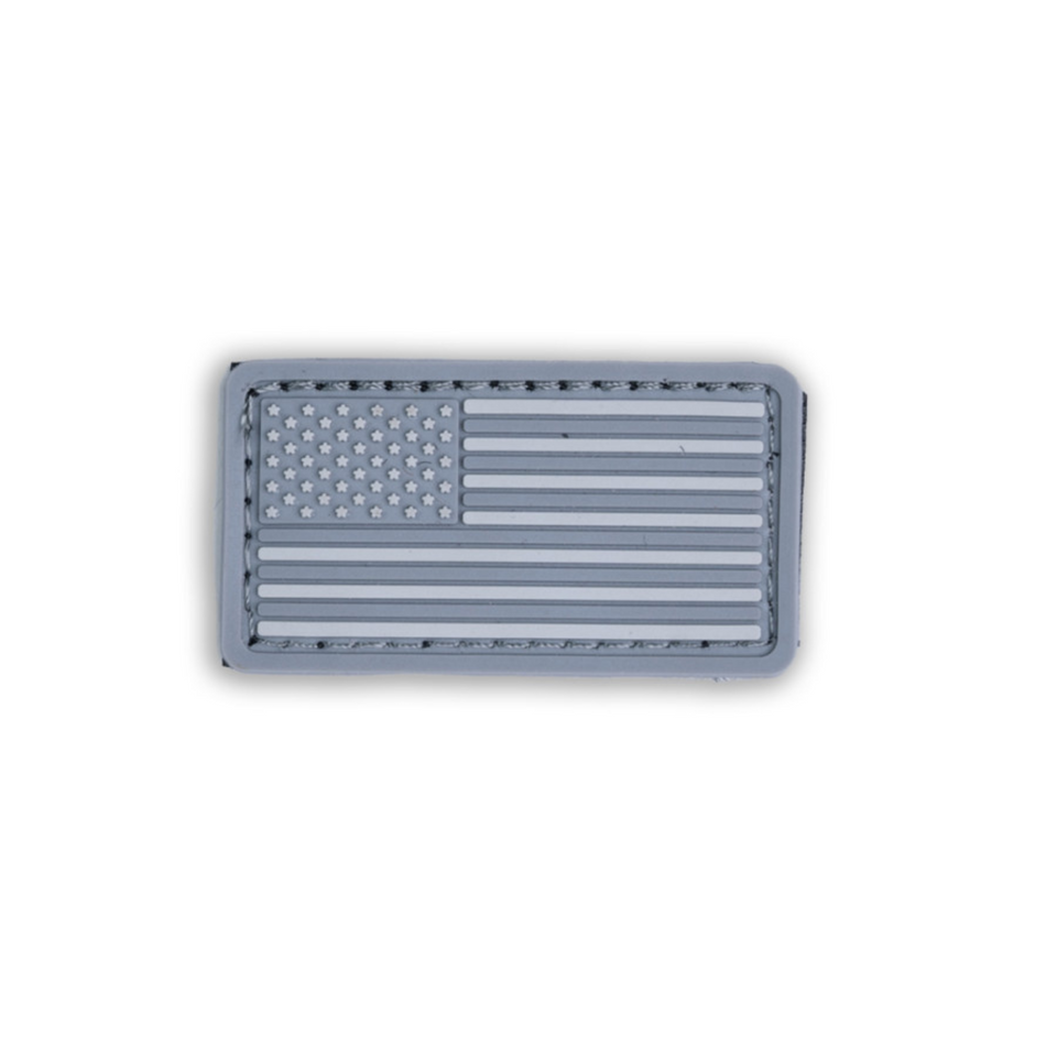 Boss Dog Tactical Collar Patch Grey USA Flag, One Size (Case of 6) Default Title