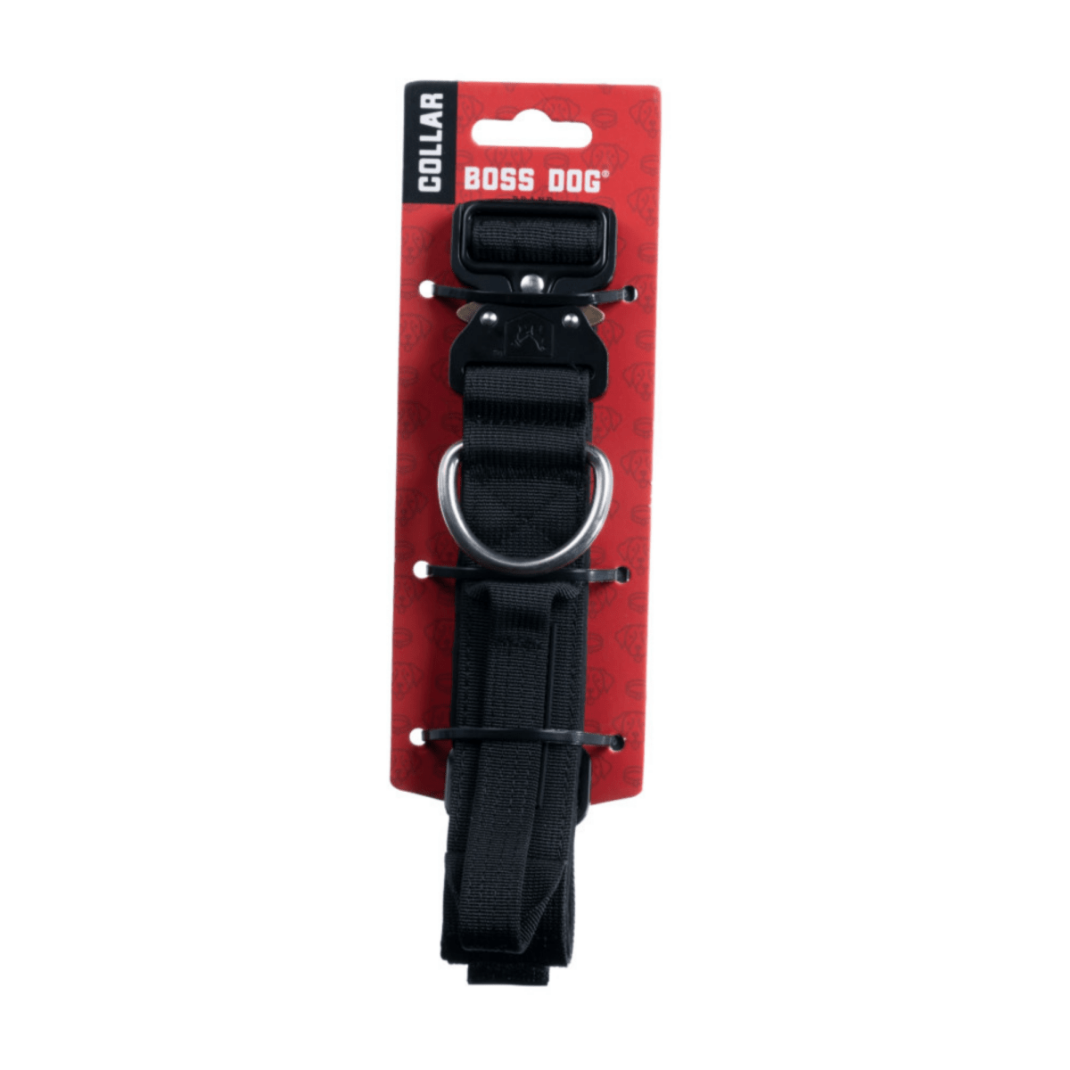 Boss Dog Tactical Adjustable Dog Collar Black, 1ea/LG, 1722 in - Pets Perfect