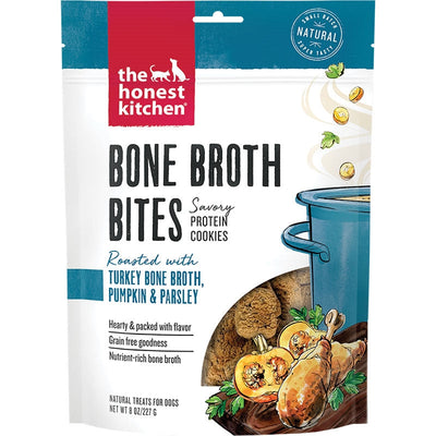 The Honest Kitchen Dog Bone Broth Bites Turkey 8 oz