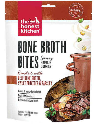 The Honest Kitchen Dog Bone Broth Bites Beef With Sweet Potato And Parsely 8 oz