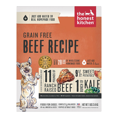 Honest Kitchen Dog Grain-Free Beef 7 lb. Box