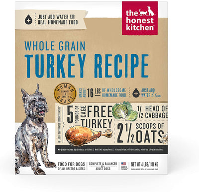 Honest Kitchen Dog Gourmet Grains Turkey And Whitefish 4 lb. Box
