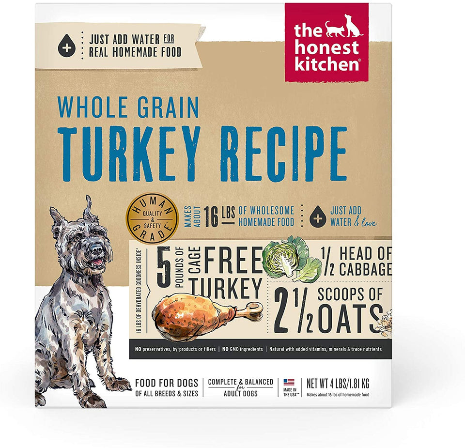 Honest Kitchen Dog Gourmet Grains Turkey And Whitefish 4 lb. Box