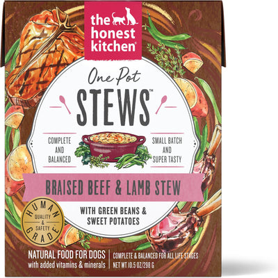 The Honest Kitchen Dog One Pot Stew Beef And Lamb 10.5 oz. 6 ct