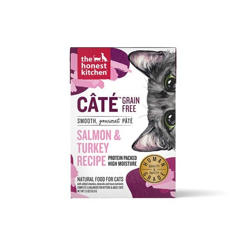 Honest Kitchen Cat Cate Salmon and Turkey 5.5oz. (Case of 12) - Pets Perfect
