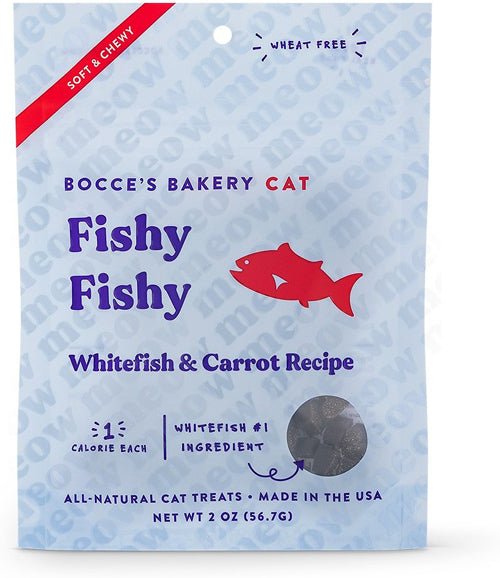 Bocces Bakery Fishy Fishy Soft and Chewy Cat Treats 2oz. - Pets Perfect