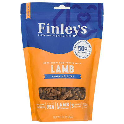 Finleys Dog Soft Dog Chew Training Bites Lamb, 16 oz