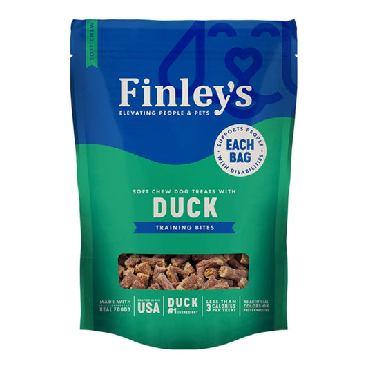 Finley's Dog Soft Chew Trainer Bites Duck 6oz.