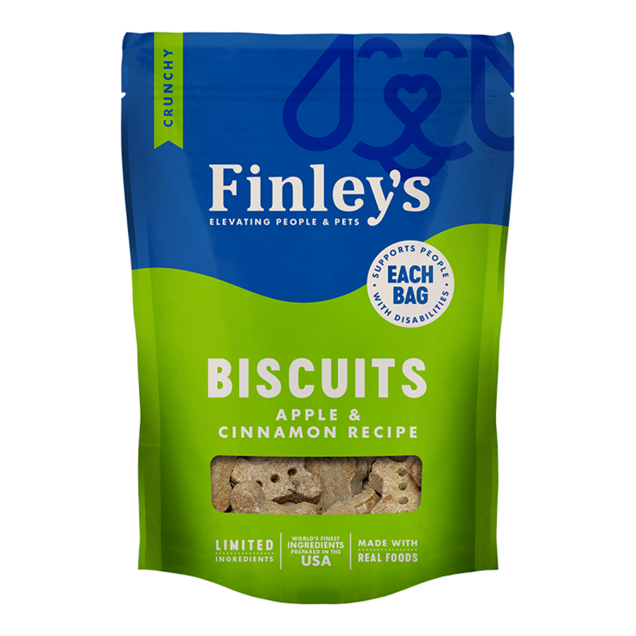 Finley's Dog All Natural Biscuits Apple & Cinnamon 6oz.