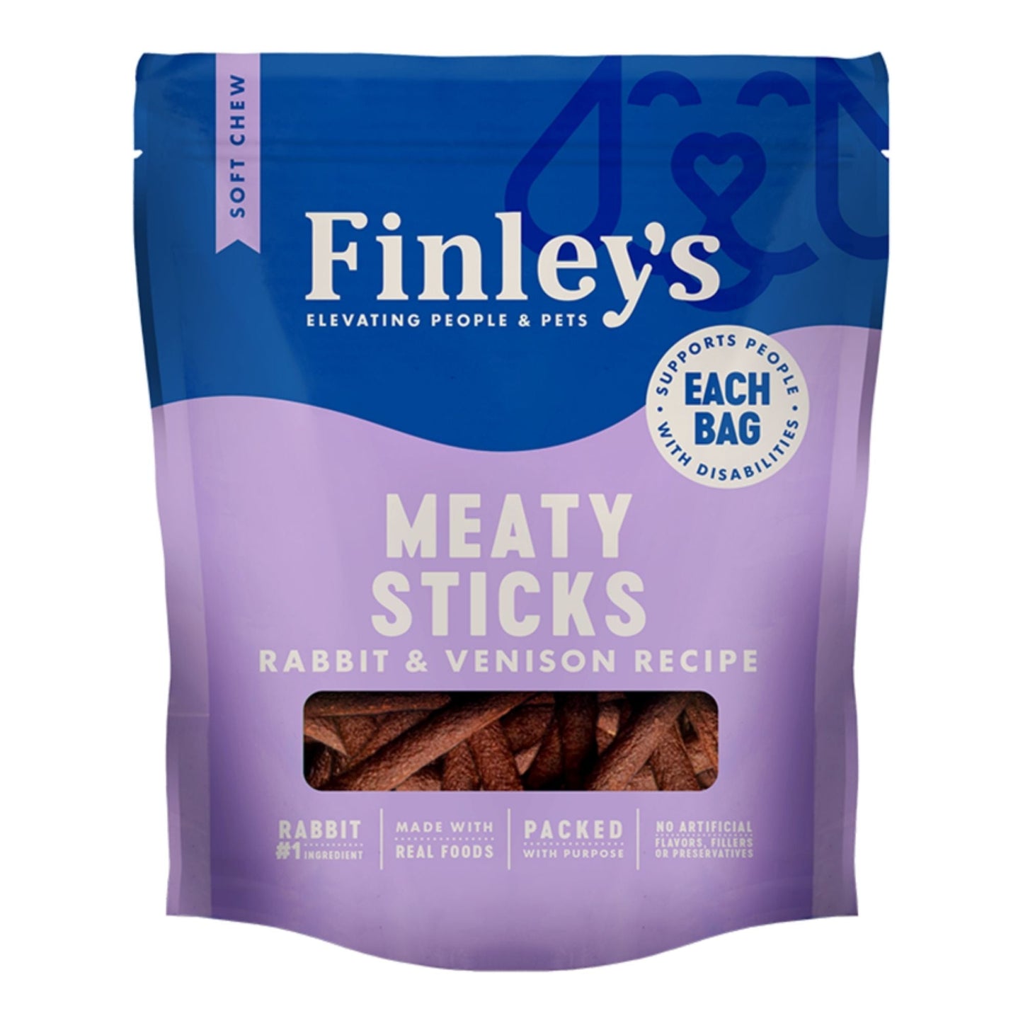 Finley's Dog Meaty Sticks Rabbit & Venison 5oz.