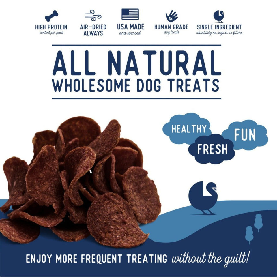 Beg & Barker Whole Turkey Chips Dog Treats 8 oz