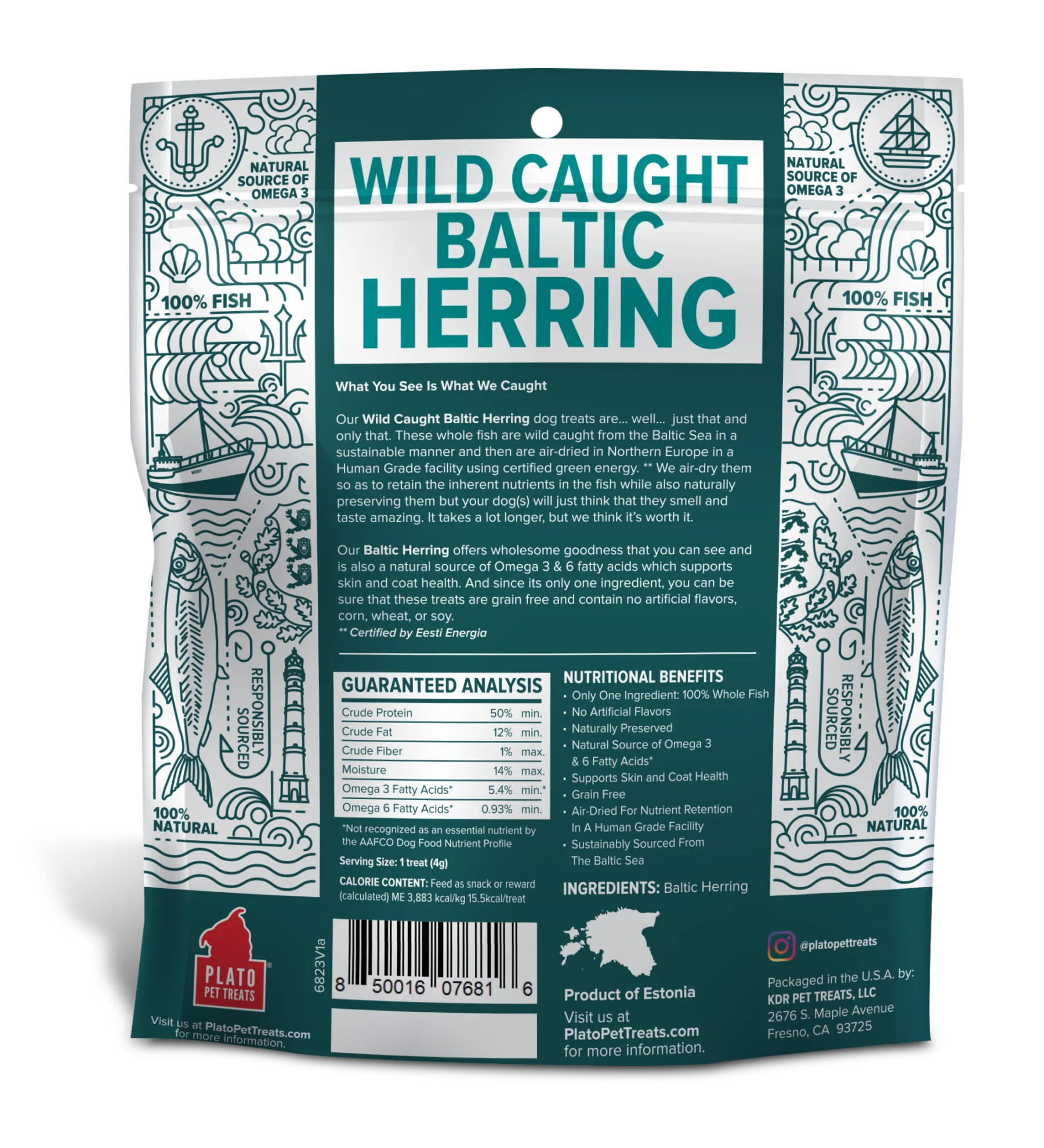 Plato Dog Baltic Herring, 3 oz, view 2