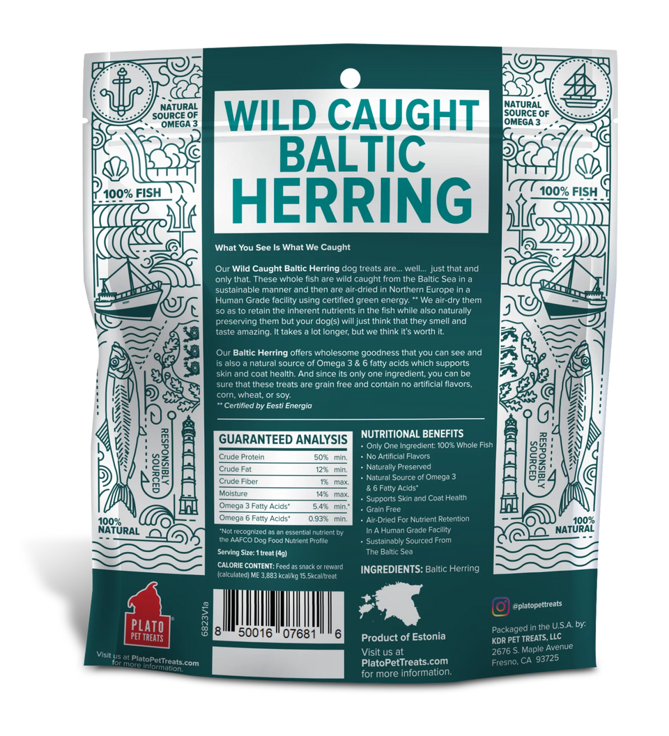 Plato Dog Baltic Herring, 3 oz