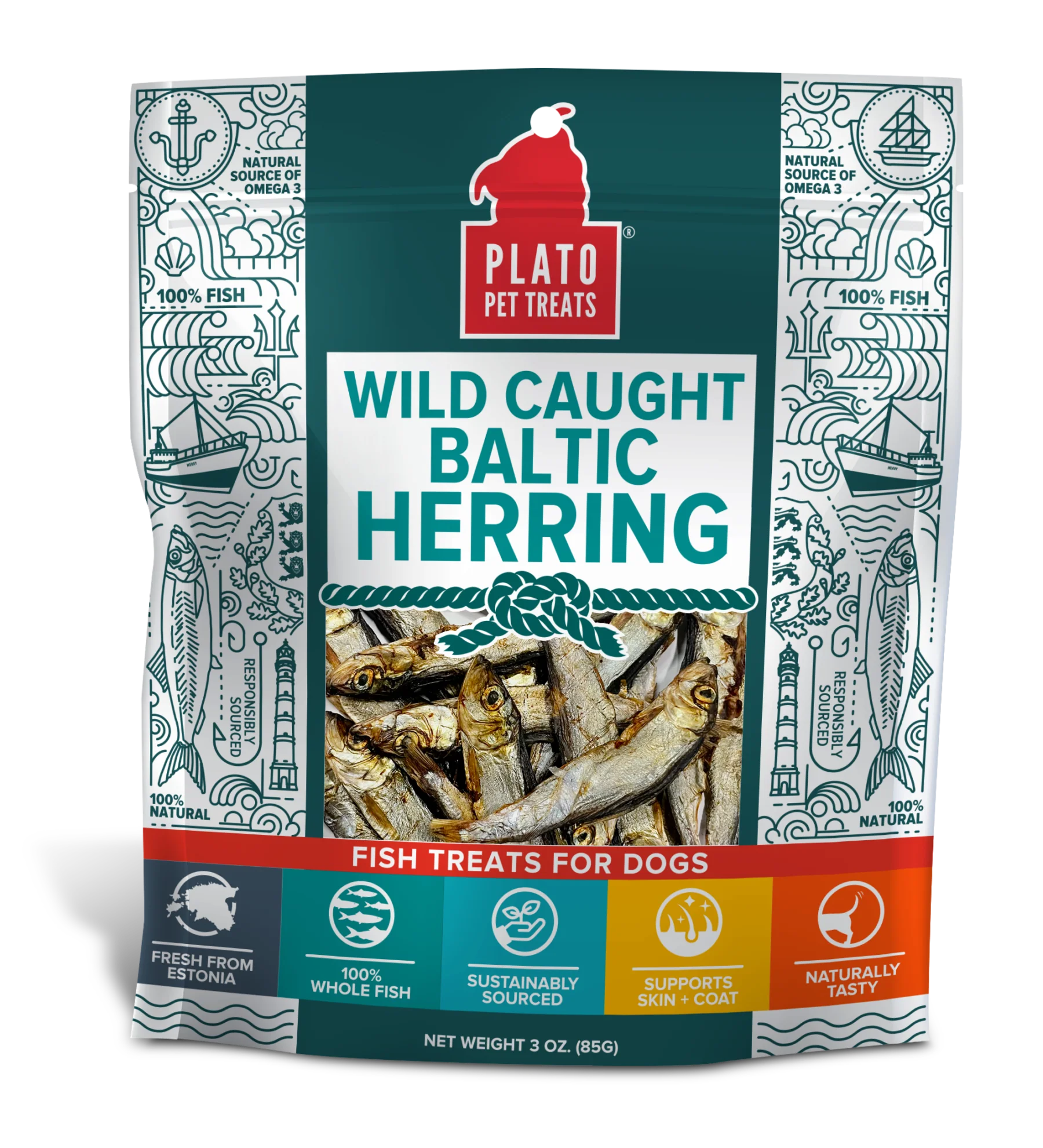 Plato Dog Baltic Herring, 3 oz