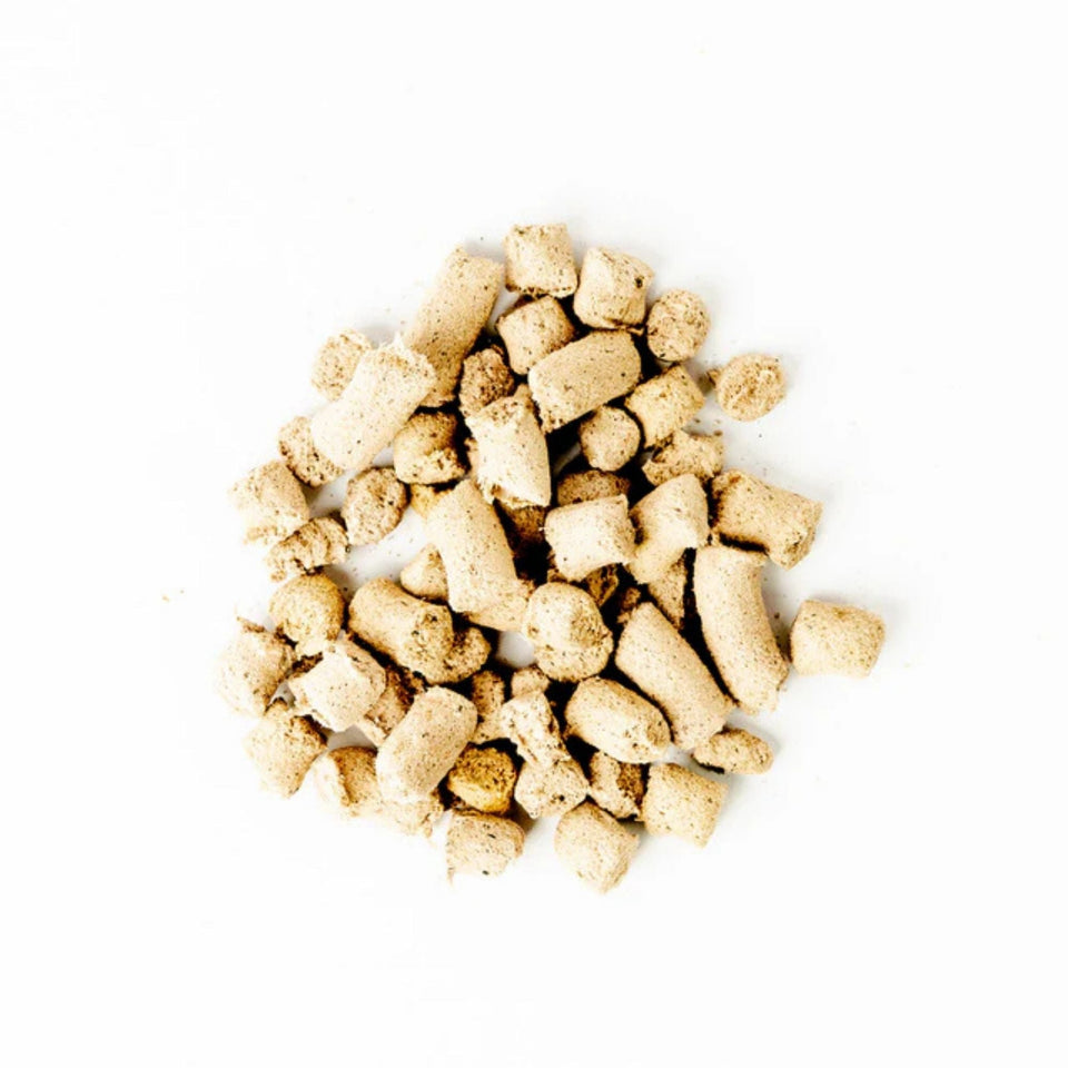Green Juju Dog & Cat Freeze-Dried Grain Free Whole Food Bite Salmon Blue Toppers 7.5oz.