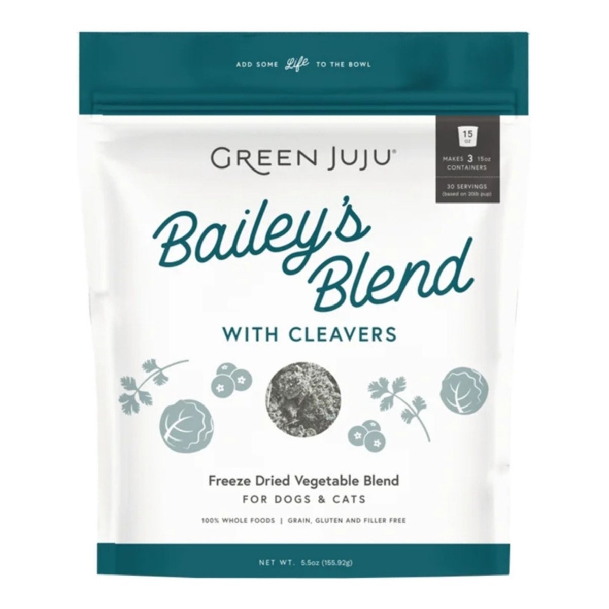 Green Juju Dog & Cat Freeze - Dried Grain Free Bailey's Blend 5.5oz. - Pets Perfect