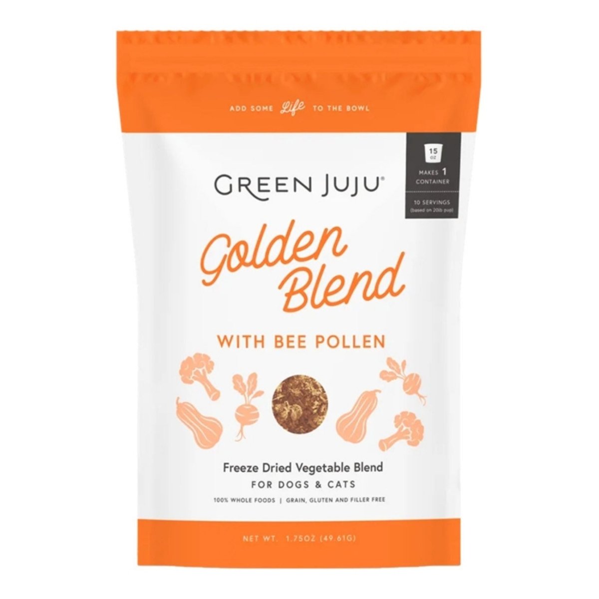Green Juju Dog & Cat Freeze - Dried Grain Free Golden Blend 1.75oz. - Pets Perfect