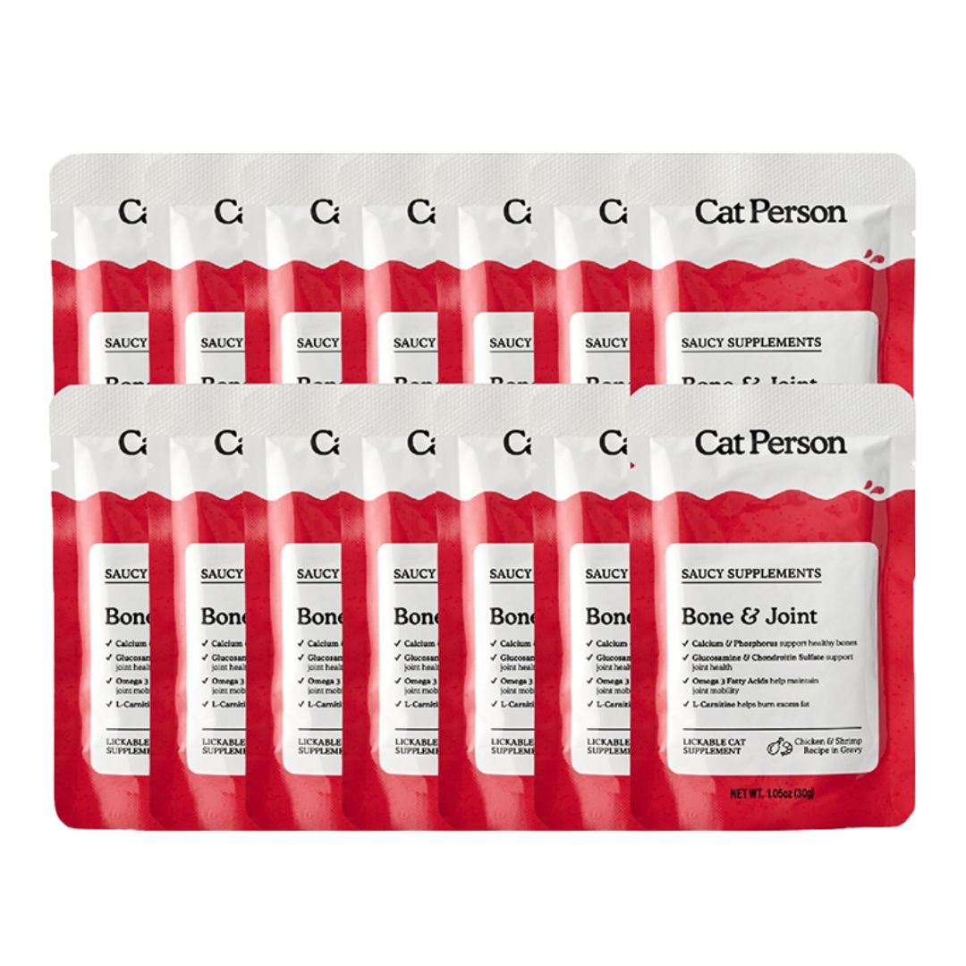 Cat Person Cat Supplements Bone & Joint Chicken 1.05Oz Pouch 14 Pack - Pets Perfect