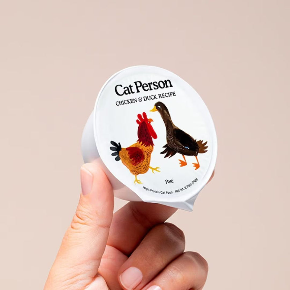 Cat Person Chicken & Duck Grain-Free Pate Wet Cat Food, 2.75 oz, 24 ct, view 3