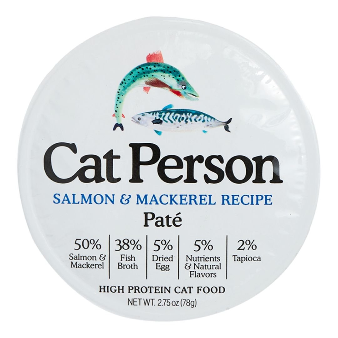 Cat Person Cat Pate Salmon & Mackerel 2.75Oz 24 Pack - Pets Perfect
