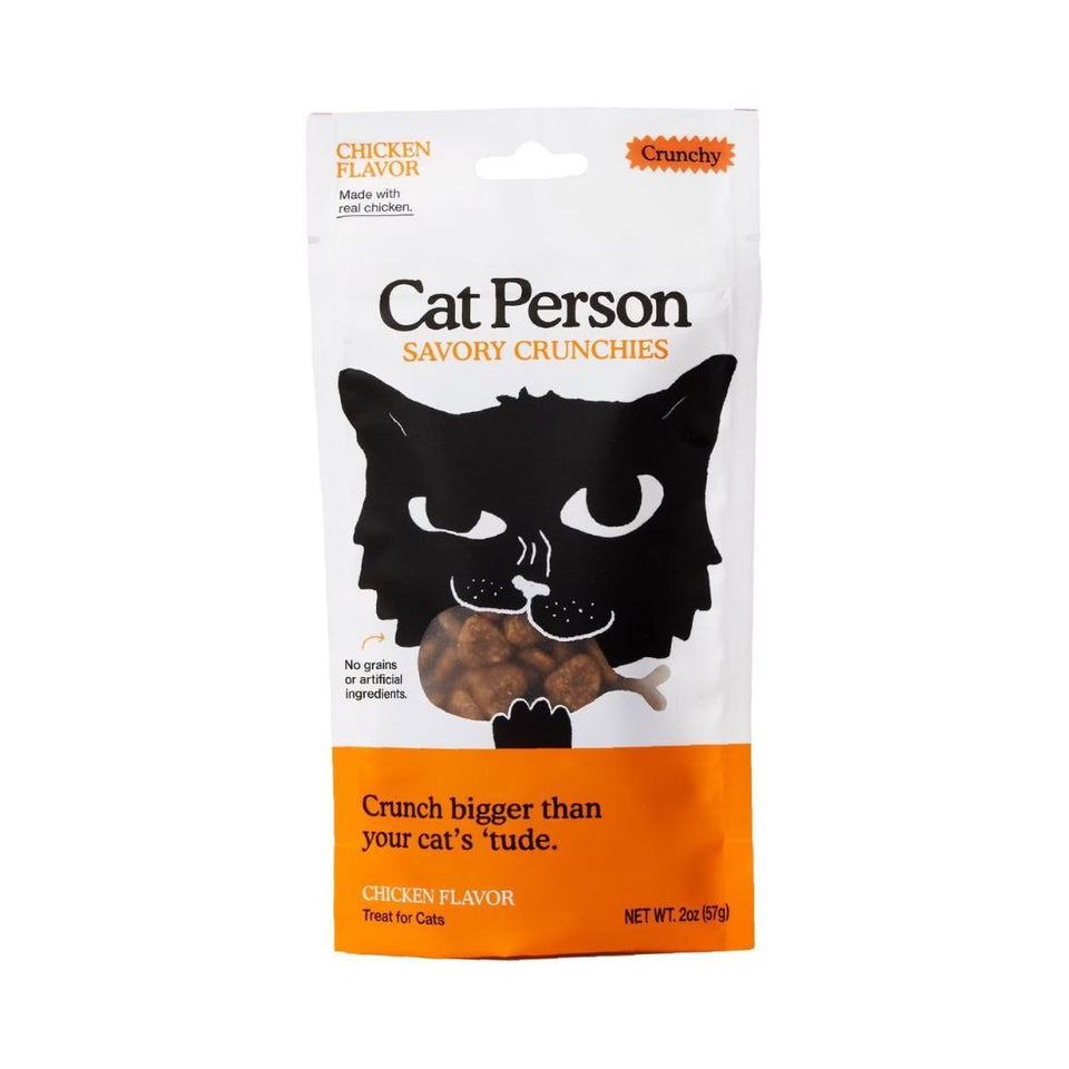 Cat Person Cat Crunchies Cat Treat Chicken 2 oz