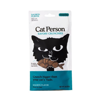 Cat Person Cat Crunchies Cat Treat Salmon 2 oz