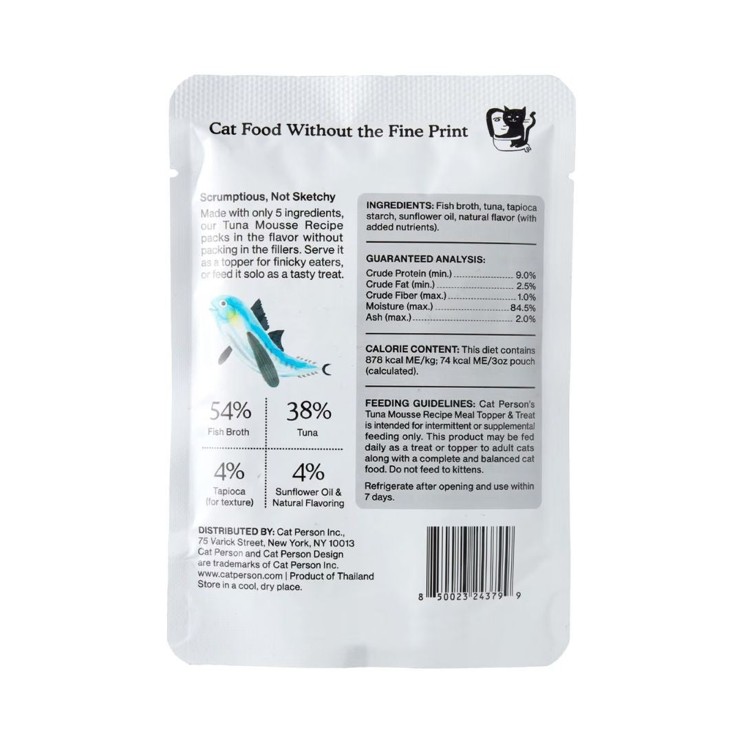 Cat Person Cat Mousse Tuna 3Oz Pouch 12 Pack - Pets Perfect
