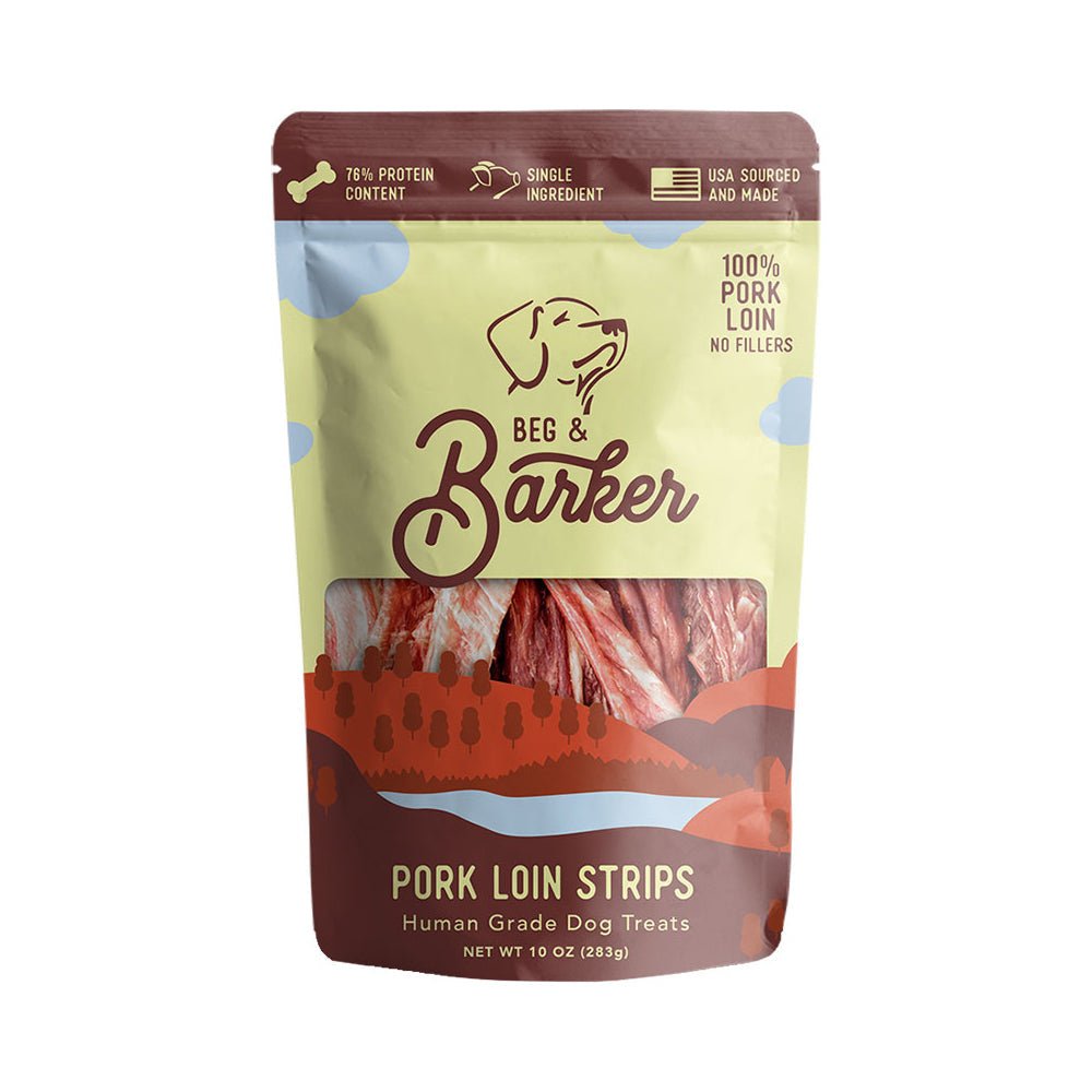 Beg & Barker Pork Loin Strip Dog Treats 1ea/10 oz - Pets Perfect