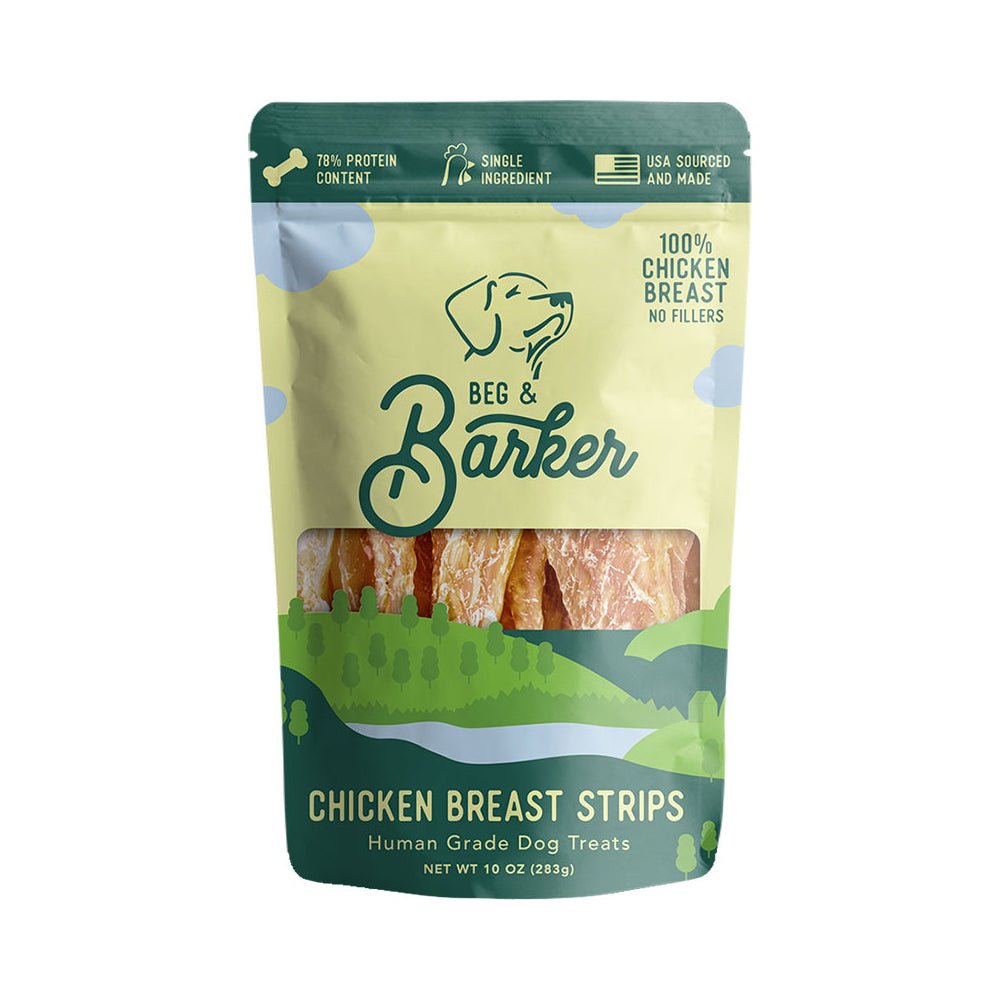 Beg & Barker Chicken Breast Strip Dog Treats 10 oz - Pets Perfect
