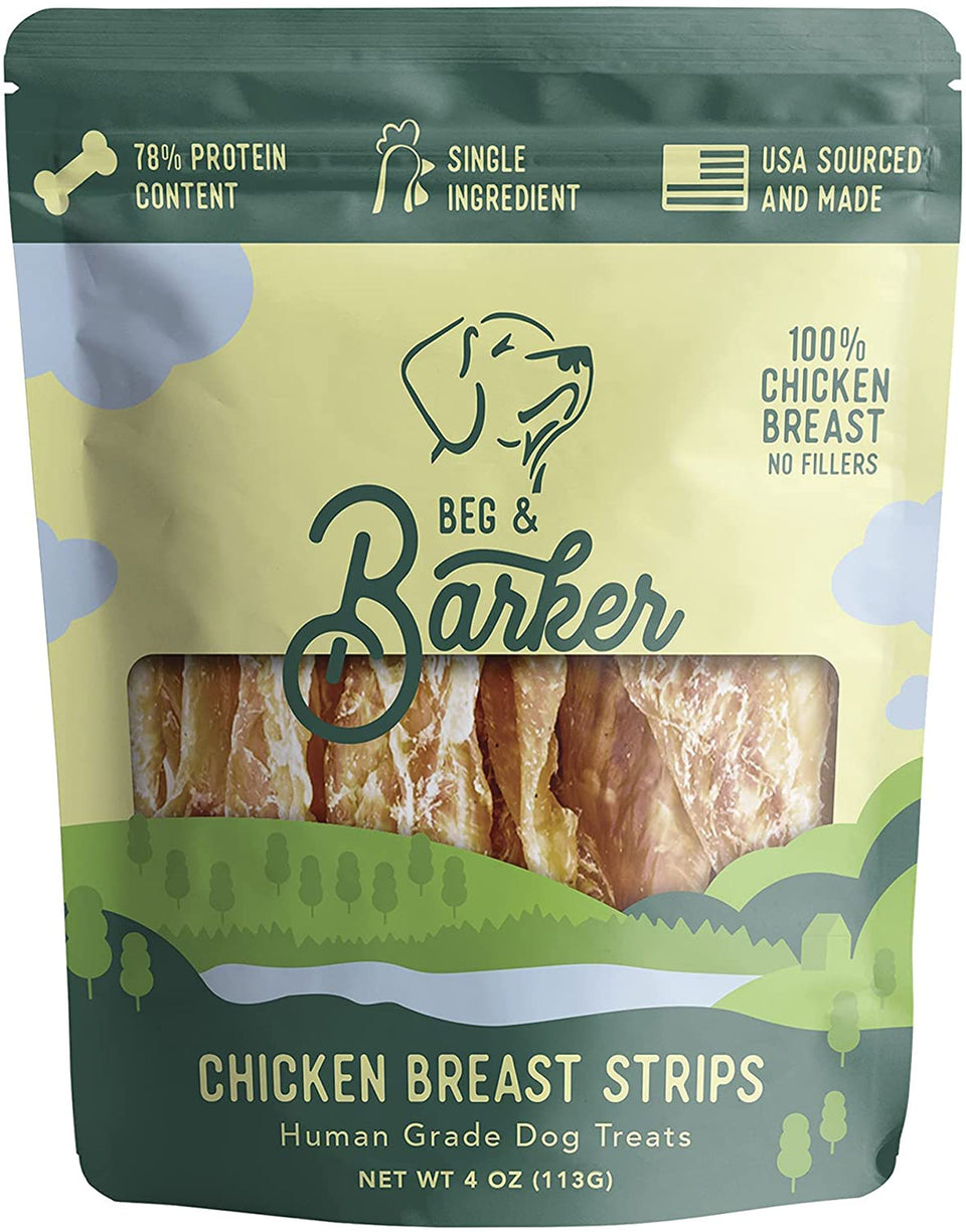 Beg & Barker Chicken Breast Strip Dog Treats 4 oz