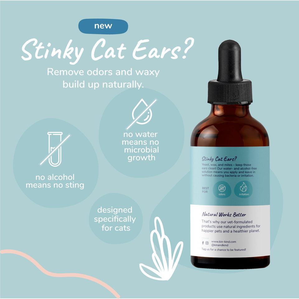 Kin+Kind Natural Kitty Ear Cleaner 4 oz