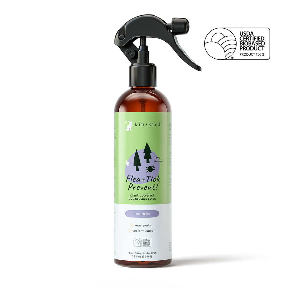 Kin+Kind Flea & Tick Lavender Protect Spray 12 oz
