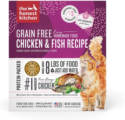 Honest Kitchen Cat Grain-Free Dehydrted Chicken Whitefish 2 lb