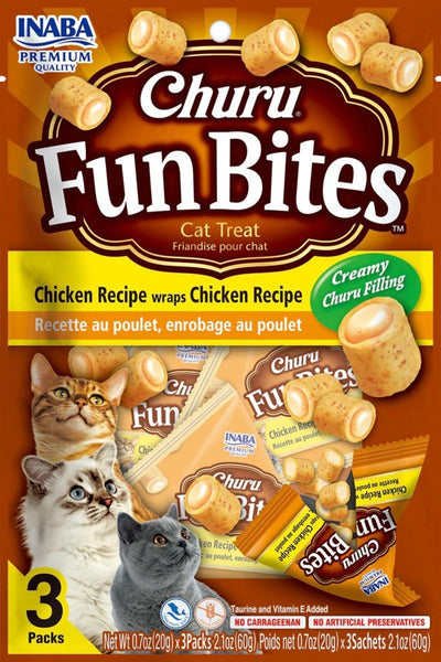 Inaba Churu Fun Bites 2.1 oz. Chicken Wraps (3 ct)