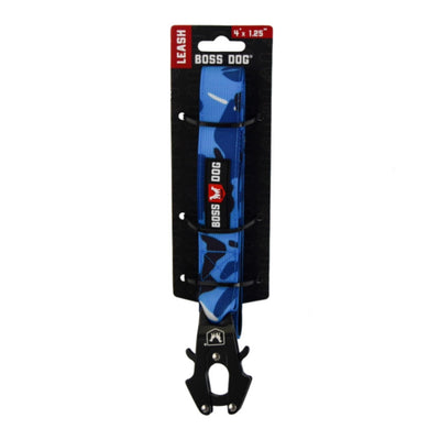 Boss Dog Tactical Dog Leash Blue Camo, 1ea/4 ft Default Title